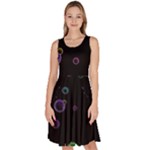 Bubble In Dark Knee Length Skater Dress With Pockets