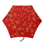 Red and White Flowers Mini Folding Umbrellas