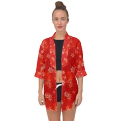 Open Front Chiffon Kimono 
