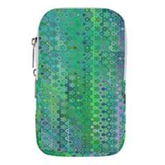 Boho Green Floral Print Waist Pouch (Large) from ArtsNow.com