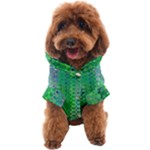 Boho Green Floral Print Dog Coat