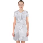 Wedding White Floral Print Adorable in Chiffon Dress