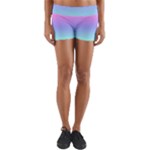 Pastel Rainbow Ombre Gradient Yoga Shorts