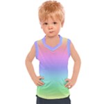 Pastel Rainbow Ombre Gradient Kids  Sport Tank Top