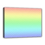 Pastel Rainbow Diamond Pattern Canvas 16  x 12  (Stretched)