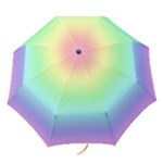 Pastel Rainbow Diamond Pattern Folding Umbrellas
