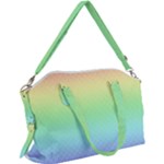 Pastel Rainbow Diamond Pattern Canvas Crossbody Bag