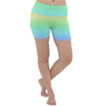 Pastel Rainbow Diamond Pattern Lightweight Velour Yoga Shorts
