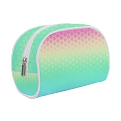 Rainbow Floral Ombre Print Makeup Case (Small) from ArtsNow.com