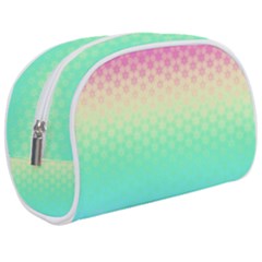 Rainbow Floral Ombre Print Makeup Case (Medium) from ArtsNow.com