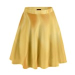 Gold Flame Ombre High Waist Skirt
