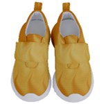 Gold Flame Ombre Kids  Velcro No Lace Shoes