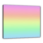 Pastel Rainbow Ombre Canvas 24  x 20  (Stretched)