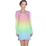 Pastel Rainbow Ombre Long Sleeve Nightdress