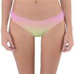 Pastel Rainbow Ombre Reversible Hipster Bikini Bottoms