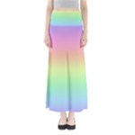Pastel Rainbow Ombre Full Length Maxi Skirt