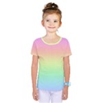 Pastel Rainbow Ombre Kids  One Piece Tee