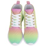 Pastel Rainbow Ombre Women s Lightweight High Top Sneakers