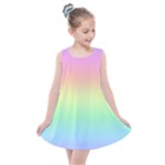 Pastel Rainbow Ombre Kids  Summer Dress