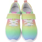 Pastel Rainbow Ombre Men s Velcro Strap Shoes