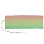 Pastel Rainbow Ombre Roll Up Canvas Pencil Holder (M)