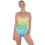 Rainbow Ombre Texture Bring Sexy Back Swimsuit