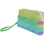 Rainbow Ombre Texture Wristlet Pouch Bag (Small)