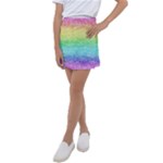 Rainbow Ombre Texture Kids  Tennis Skirt