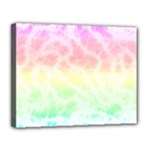 Pastel Rainbow Tie Dye Canvas 14  x 11  (Stretched)