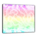 Pastel Rainbow Tie Dye Canvas 24  x 20  (Stretched)