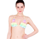 Pastel Rainbow Tie Dye Bikini Top