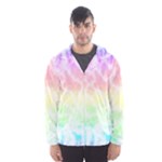 Pastel Rainbow Tie Dye Men s Hooded Windbreaker