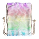 Pastel Rainbow Tie Dye Drawstring Bag (Large)