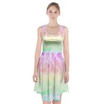 Pastel Rainbow Tie Dye Racerback Midi Dress