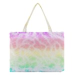 Pastel Rainbow Tie Dye Medium Tote Bag