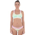 Pastel Rainbow Tie Dye Cross Back Hipster Bikini Set