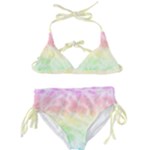 Pastel Rainbow Tie Dye Kids  Classic Bikini Set