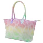 Pastel Rainbow Tie Dye Canvas Shoulder Bag