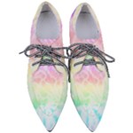 Pastel Rainbow Tie Dye Pointed Oxford Shoes