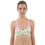 Pastel Rainbow Tie Dye Wrap Around Bikini Top