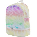 Pastel Rainbow Tie Dye Zip Bottom Backpack