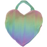 Pastel Rainbow Gradient Giant Heart Shaped Tote