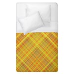 Orange Madras Plaid Duvet Cover (Single Size)