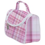 Pink Madras Plaid Satchel Handbag