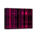 Pink Black Punk Plaid Mini Canvas 7  x 5  (Stretched)