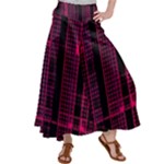 Pink Black Punk Plaid Satin Palazzo Pants