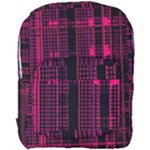 Pink Black Punk Plaid Full Print Backpack