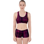 Pink Black Punk Plaid Work It Out Gym Set