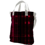 Pink Black Punk Plaid Canvas Messenger Bag