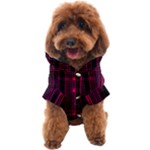 Pink Black Punk Plaid Dog Coat